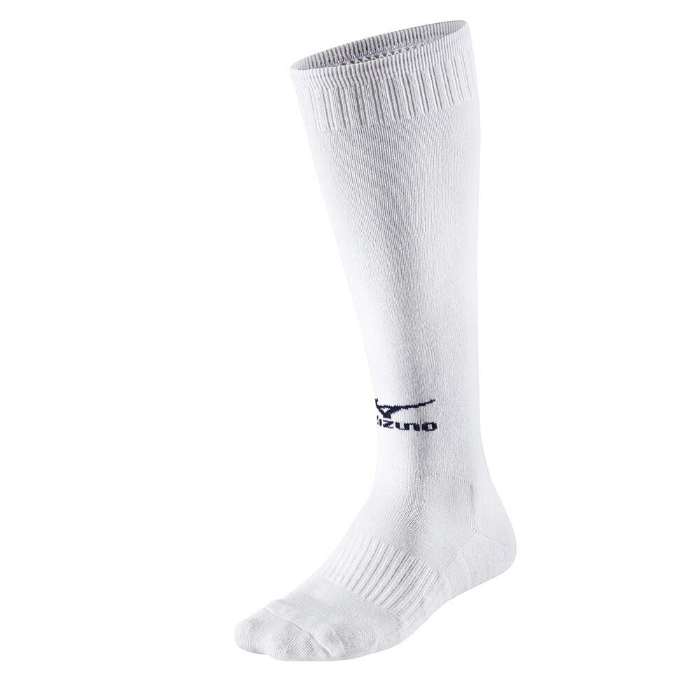 Calcetines Mizuno Comf VB Long Hombre Blancas/Azul Marino Ofertas XSBN-18237